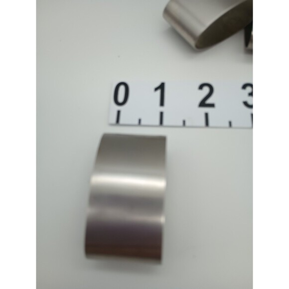Vtg Old Hall Napkin Rings Stainless Steel Oval MCM - Picture 2 of 3